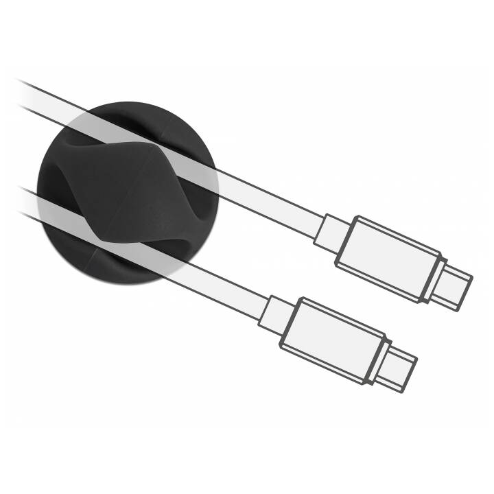 DELOCK Kabelhalter (29 mm, 6 Stück)