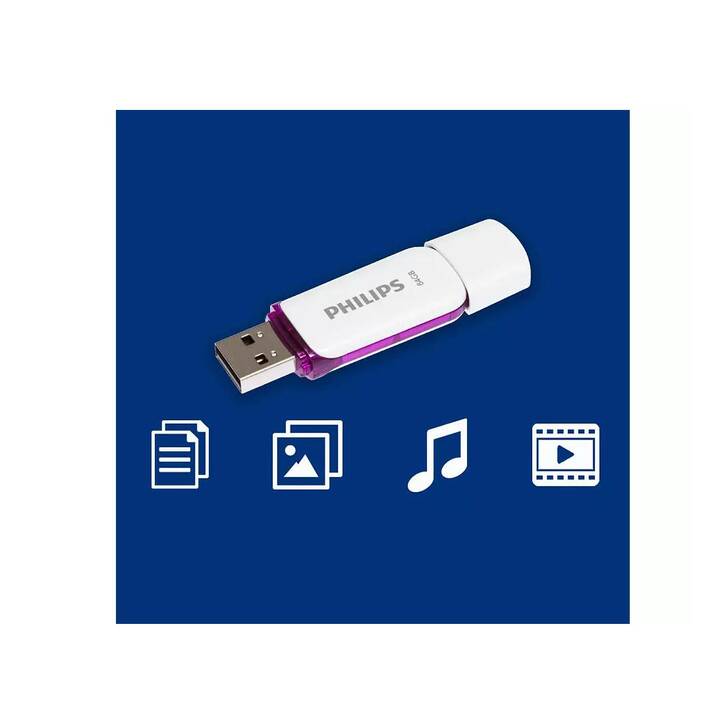 PHILIPS USB-Stick Snow Duo (64 GB, USB 2.0 Typ-A)