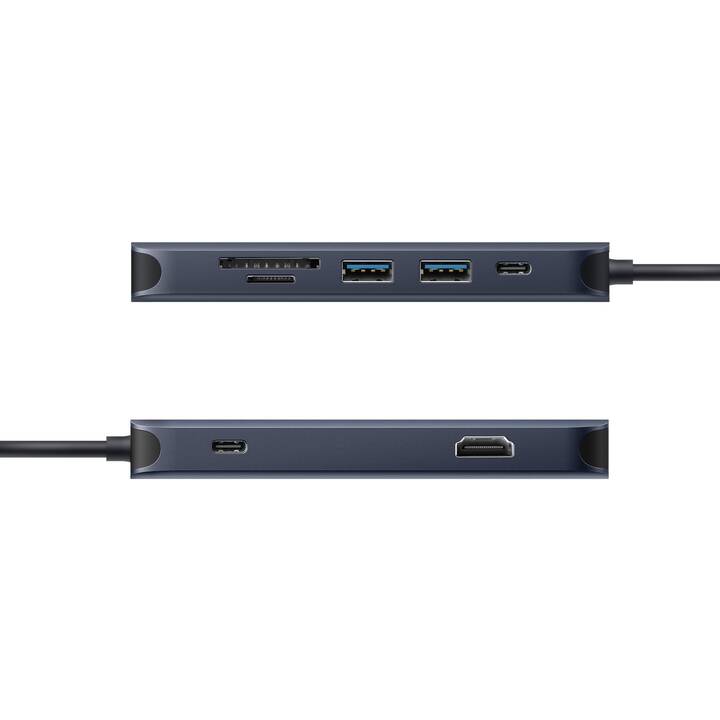 HYPER Dockingstation HyperDrive EcoSmart 8-in-1 (HDMI, 2 x USB 3.1 Gen 2 Typ-A, USB 3.1 Gen 2 Typ-C)