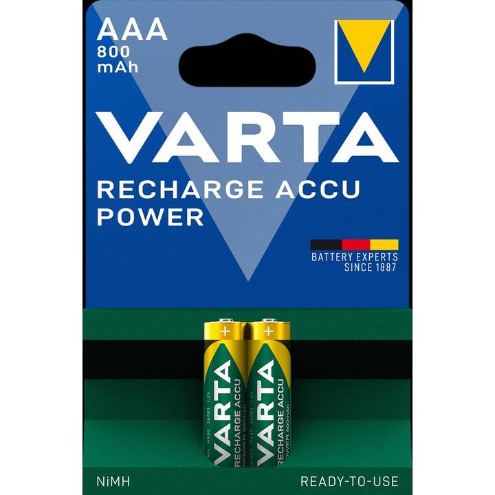 VARTA Power Accumulatore (AAA / Micro / LR03, Universale, 2 pezzo)