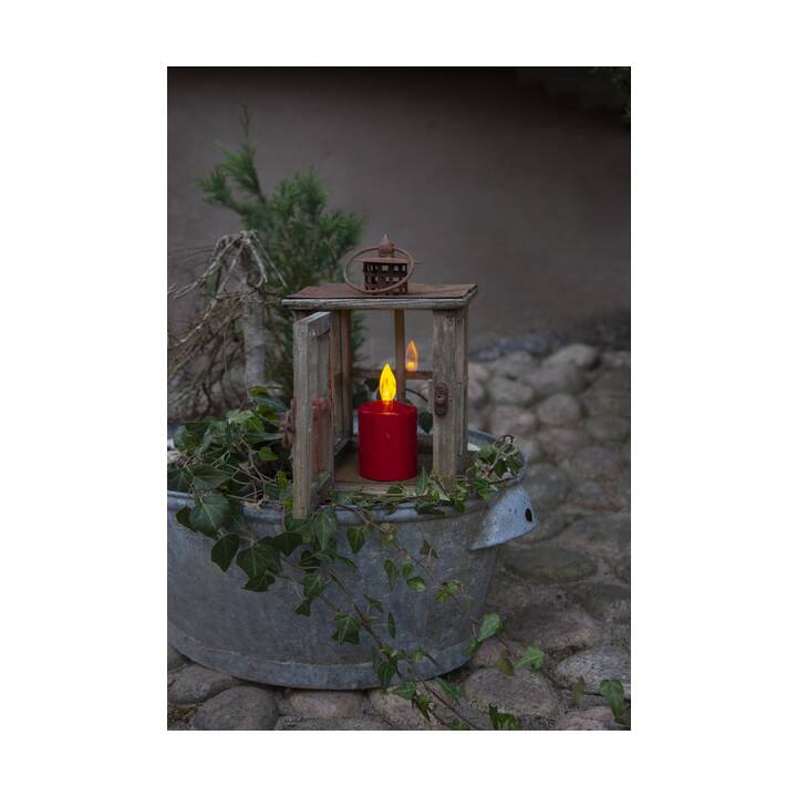 STAR TRADING Candela funeraria a LED (Rosso)