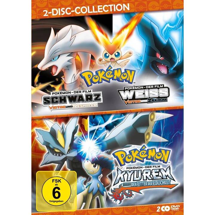 Pokémon - Schwarz: Victini und Reshiram / Weiss: Victini und Zekrom / Kyurem gegen den Ritter der Redlichkeit (2 DVDs) (DE, EN)