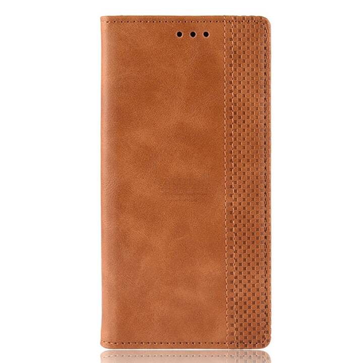 EG MORNRISE étui portefeuille pour Samsung Galaxy A51 6.5" 2019 - Marron Clair