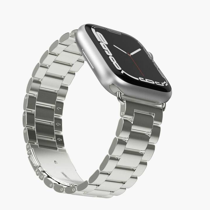 VONMÄHLEN Link Bracelet 2 Armband (Apple Watch 45 mm / 42 mm / 49 mm / 44 mm, Silber)