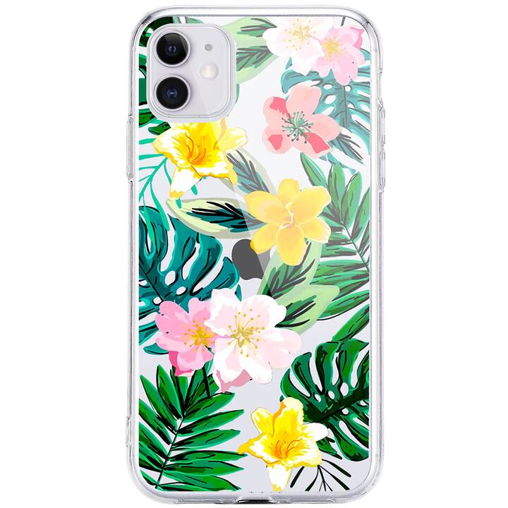 EG cover posteriore per iPhone 11 Pro 5.8" (2019) - verde - piante