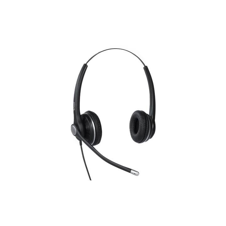 SNOM TECHNOLOGY Office Headset A100D (On-Ear, Kabel, Schwarz)