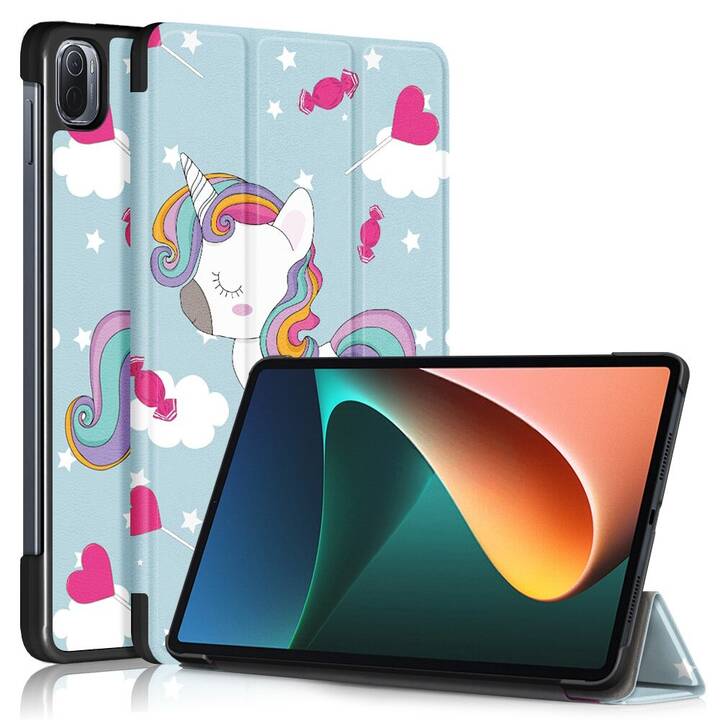 EG Magnetische Tablet-Hülle für Xiaomi Mi Pad 5 (2021) - hellblau - Einhorn