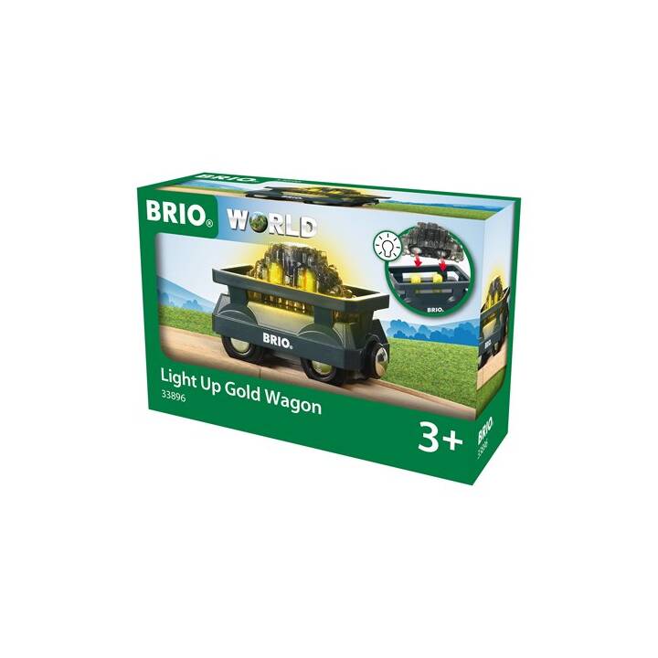 BRIO Goldwaggon mit Licht Chemins de fer (véhicules)