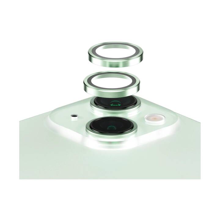 PANZERGLASS Verre de protection de l'appareil photo Lens Protector Rings HOOPS (iPhone 15, iPhone 15 Plus, 1 pièce)