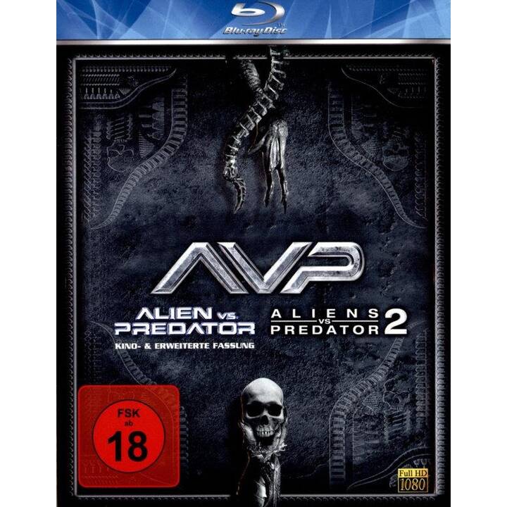 AVP - Alien vs. Predator / Aliens vs. Predator 2 (Versione per il cinema, Extended Edition, DE, EN, FR)
