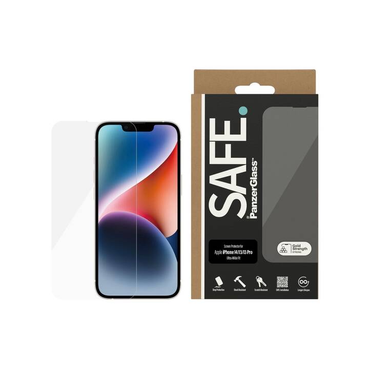 SAFE. Verre de protection d'écran (iPhone 13, iPhone 14, iPhone 13 Pro, 1 pièce)