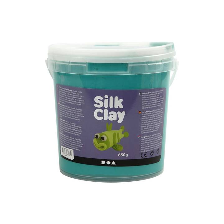 CREATIV COMPANY Pasta per modellare Silk Clay (650 g, Verde)