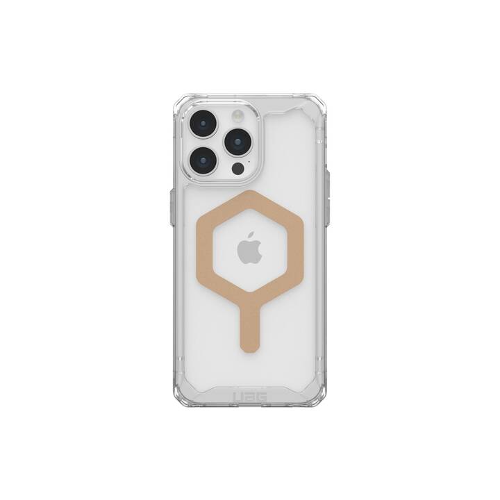 URBAN ARMOR GEAR Backcover (iPhone 15 Pro Max, Transparente, Nero, Oro)