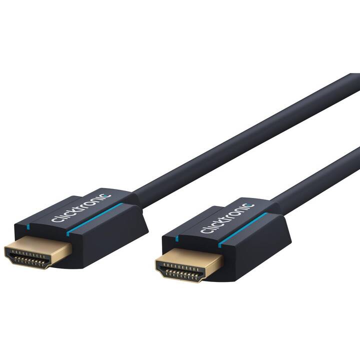 CLICKTRONIC Câble de connexion (HDMI Typ-A, 50 cm)