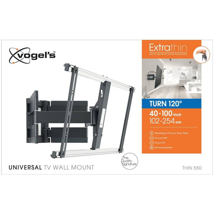 VOGEL'S Support mural pour TV Thin-550B (40" – 100")