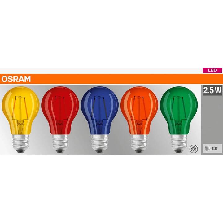 OSRAM Lampadina LED Star Classic Color Box (E27, 2.50 W)