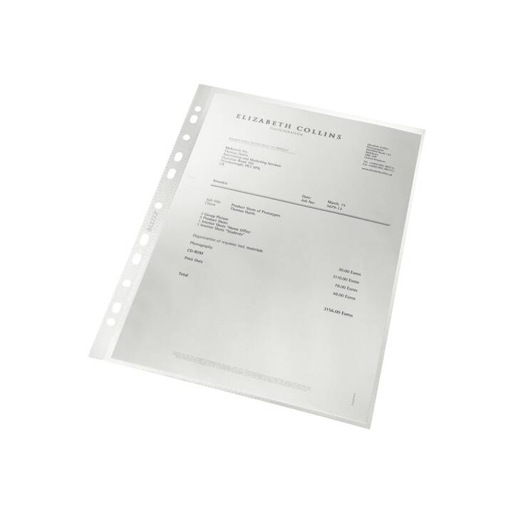 LEITZ Cartellina trasparente Recycle (Transparente, A4, 100 pezzo)