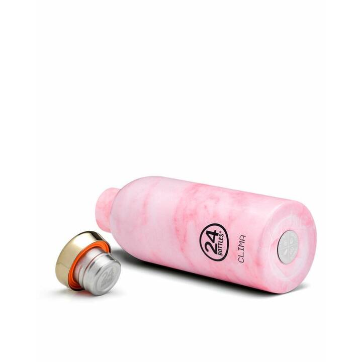 24BOTTLES Bottiglia sottovuoto Clima Pink Marble (0.5 l, Pink, Rosa)