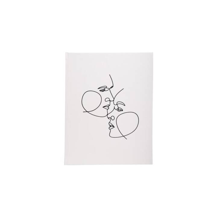 EXACOMPTA Livre d’hôtes (22 cm x 27 cm, Blanc)