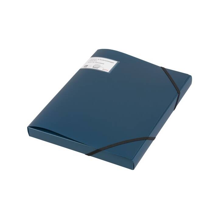 DUFCO Cartellina con elastico (Blu scuro, A4, 1 pezzo)