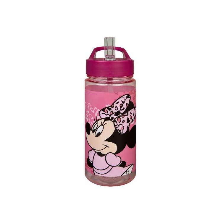 SCOOLI Trinkflasche Minnie Mouse (500 ml, Pink, Mehrfarbig)