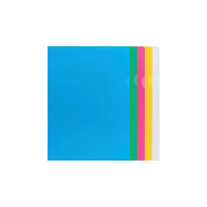 BÜROLINE Cartellina trasparente (Multicolore, A4, 100 pezzo)