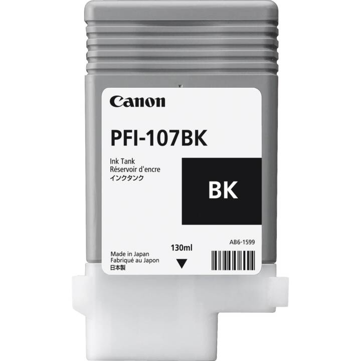CANON PFI-107BK (Schwarz, Photo Schwarz, 1 Stück)