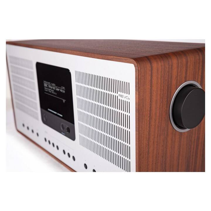 REVO DAB+ Superconnect Stereo Radios numériques (Argent, Blanc)
