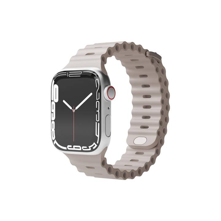 VONMÄHLEN Wave Bracelet (Apple Watch Ultra 2 / SE / Series 9 / Series 3, Argent)