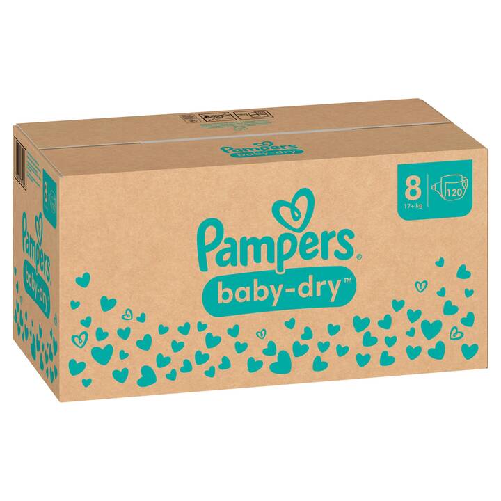 PAMPERS Baby-Dry 8 (Monatsbox, 120 Stück)