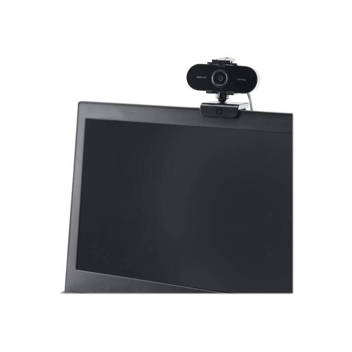 DICOTA D31841 Webcam (1920 x 1080, Schwarz)