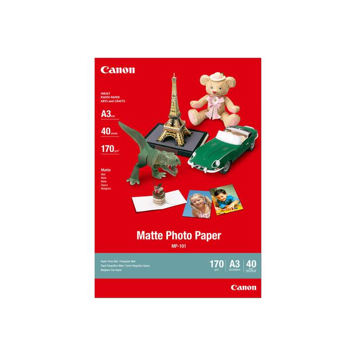 CANON MP-101 Fotopapier (40 Blatt, A3, 170 g/m2)