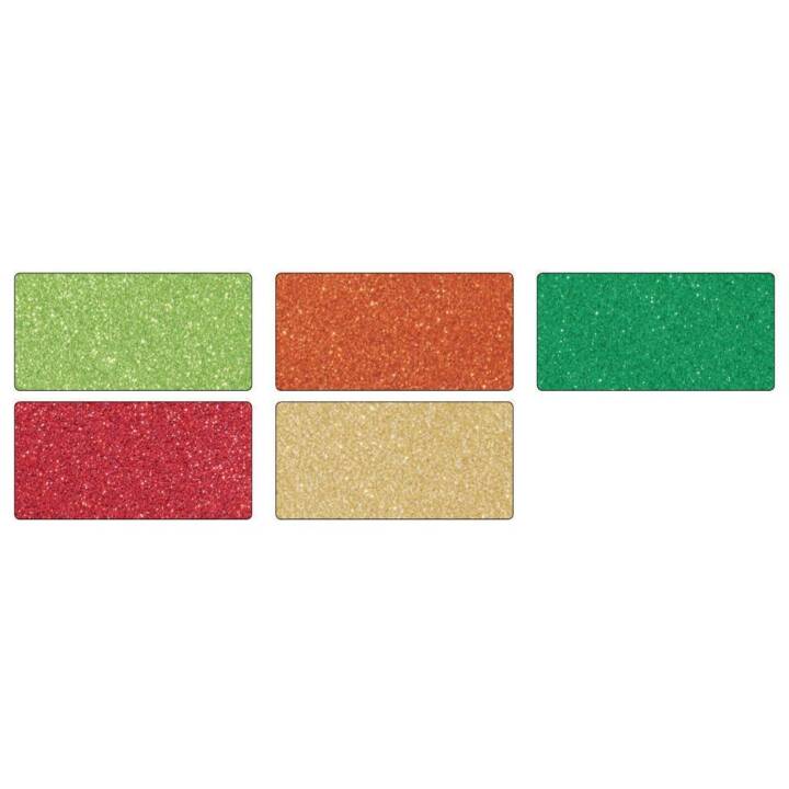 FOLIA Poudre de paillettes (Chrome, Orange, Rouge, Vert)