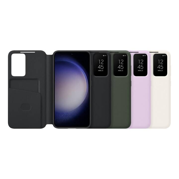 SAMSUNG Flipcover Smart View Wallet Case (Galaxy S23, Lavender)