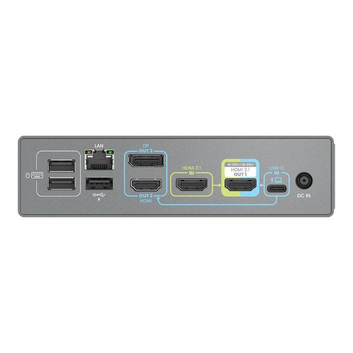 BENQ Stations d'accueil Be Creatus DP1310 (2 x Sortie HDMI, RJ-45 (LAN), USB 2.0 de type A, USB 3.1 de type C)