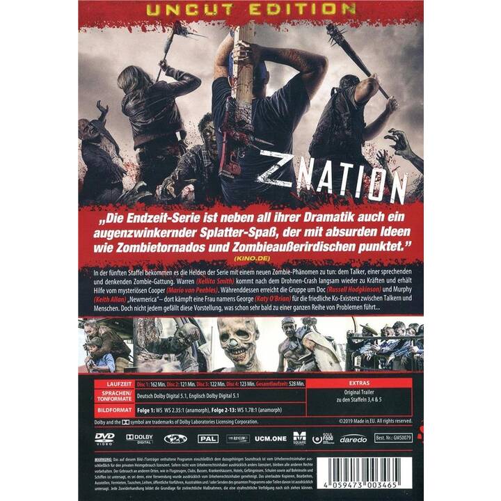 Z Nation - Die finale Staffel Saison 5 (DE, EN)