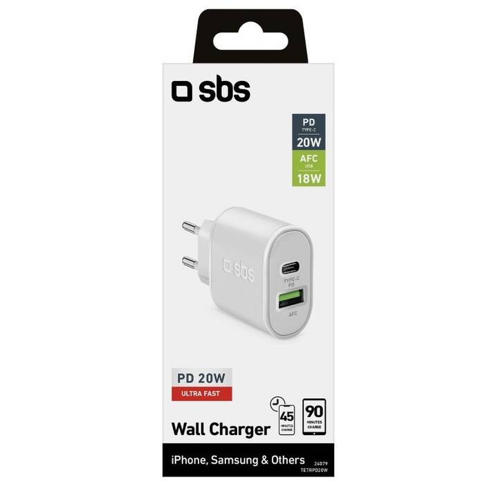 SBS Wandladegerät (USB-A, USB-C)