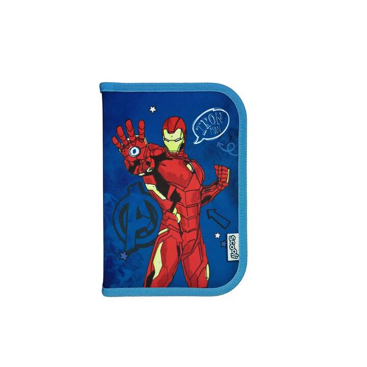 SCOOLI Astuccio Avengers (Giallo, Blu scuro, Blu, Rosso)