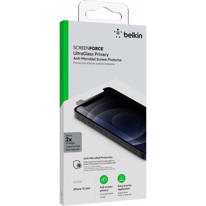 BELKIN Vetro protettivo da schermo Pro Ultra (iPhone 12 Mini, 1 pezzo)