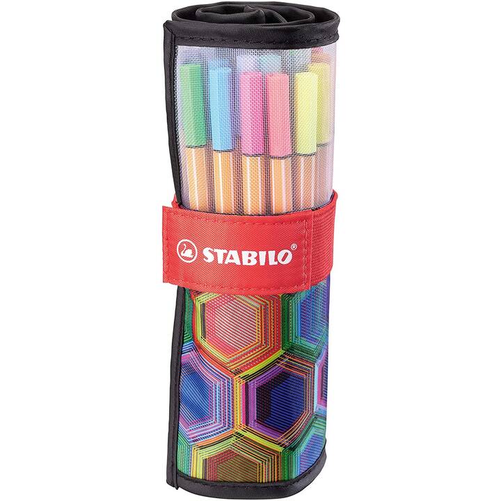 STABILO Point 88 Rollerset ARTY Penna a fibra (Multicolore, 25 pezzo)