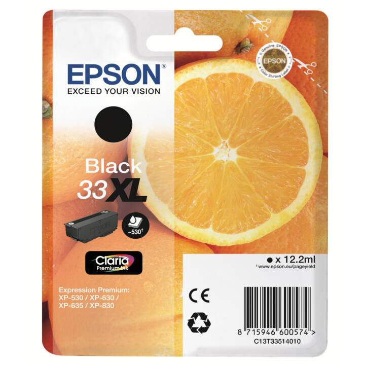 EPSON 33XL (Schwarz, 1 Stück)