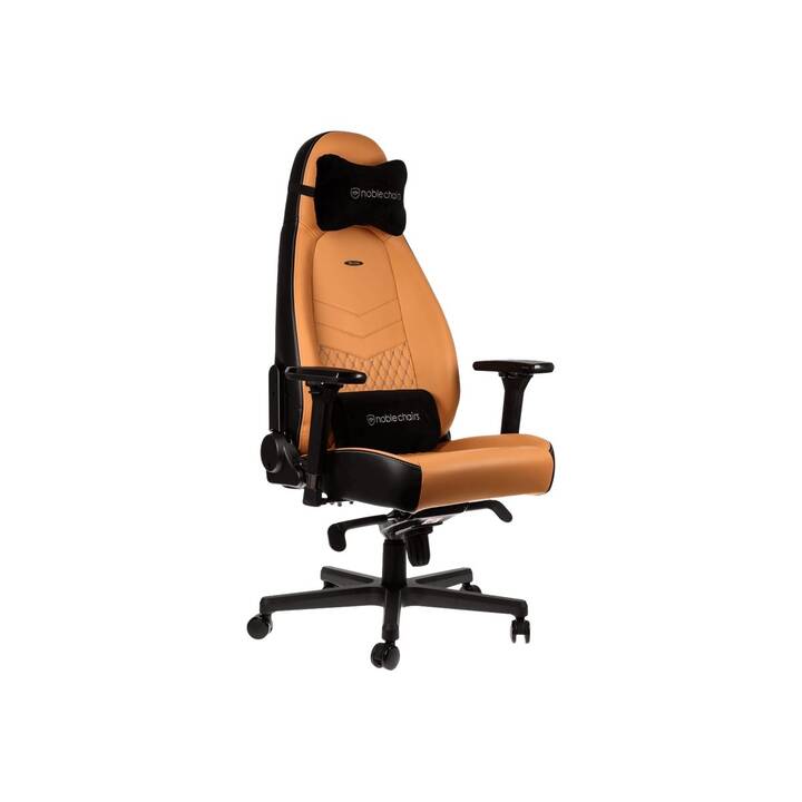 NOBLECHAIRS Gaming Chaise Icon (Beige, Orange, Noir, Brun clair)