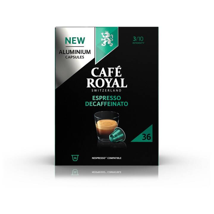 CAFÉ ROYAL Capsules de Café Alu Espresso Decaffeinato (36 pièce)