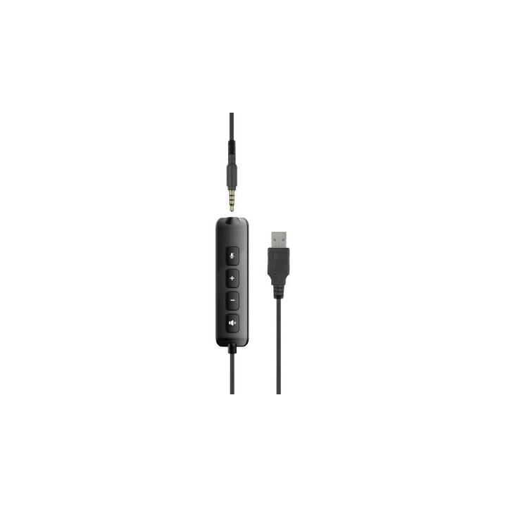 SPEEDLINK Casque micro de bureau (On-Ear, Câble, Noir)