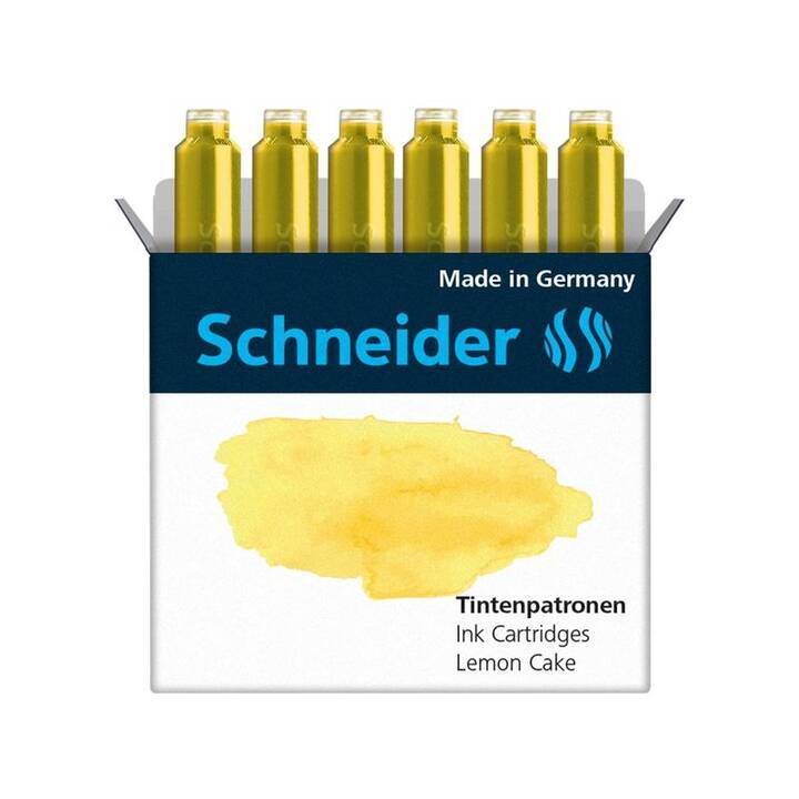 SCHNEIDER Tintenpatrone (Gelb, 6 Stück)