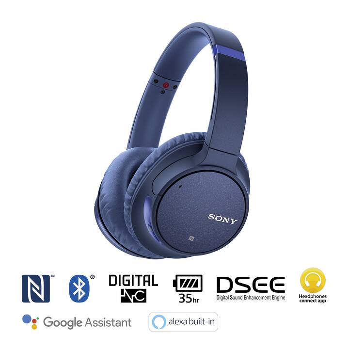 SONY WH-CH700NL (Over-Ear, Bluetooth 4.1, Bleu)