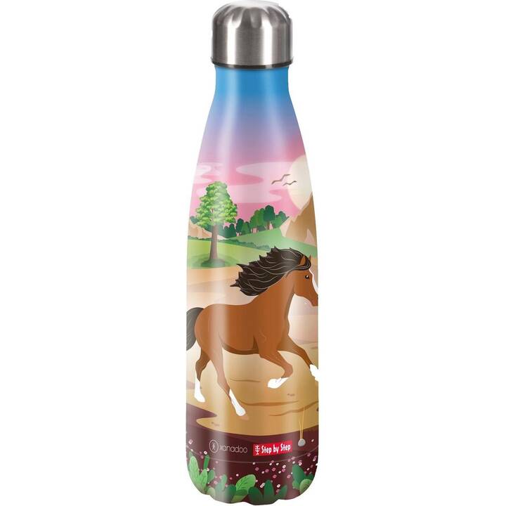 XANADOO Bottiglia per bambini Wild Horse Ronja (0.5 l, Multicolore)