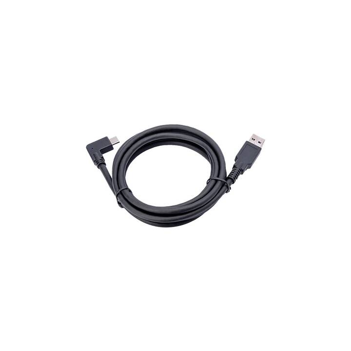 JABRA Câbles de liaison (Noir, 1.8 m, USB 2.0 Type-C)