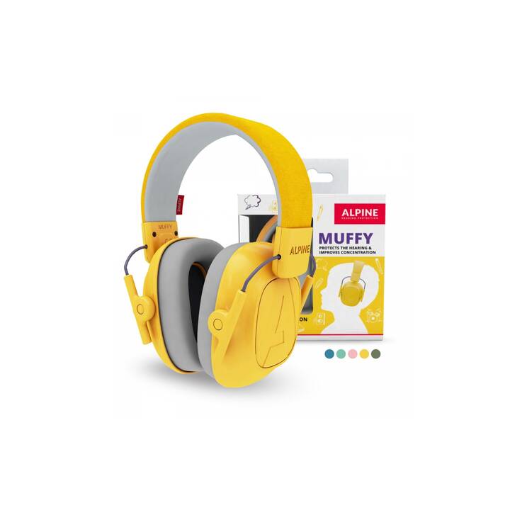 ALPINE Kapsel-Gehörschutz für Kinder Muffy Kids (Gelb)