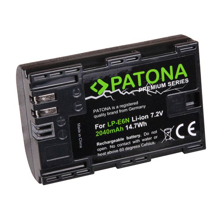 PATONA Canon Accu de caméra (Lithium-Ion, 2040 mAh)